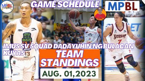 mpbl schedule|mpbl standings 2023.